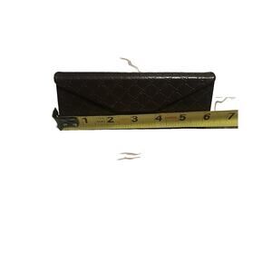 Authentic Dark Brown Gucci GG Monogram Fold-Over Eyeglass/Sunglass Case